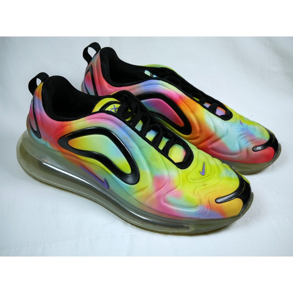 Nike Air Max 720 Tie Dye Multi Color Men Size 10 Sneakers CK0845-900 Low Top